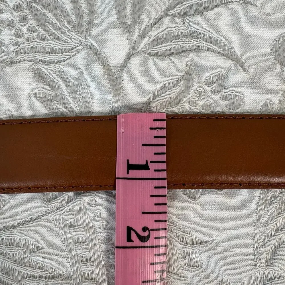J CREW Leather Belt Men's Saddle Tan Sz36 Granola Cowboy Rustic Western Southern
